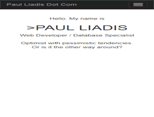 Tablet Screenshot of paulliadis.com